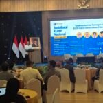 Wakil Menteri Hukum (Wamenkum) Edward Omar Sharif Hiariej membuka sosialisasi KUHP Baru. (Aroundjakarta)